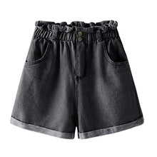 Load image into Gallery viewer, Fashion 2018 New Arrival Women Empire Shorts With Europe Style Denim Solid Blue Slim Fashion Elastic Waist Hots Sale B86203L